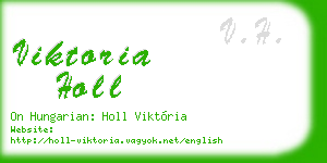 viktoria holl business card
